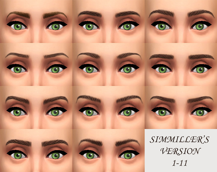 Female T-E Maxis Eyebrows Redone / Sims 4 CC