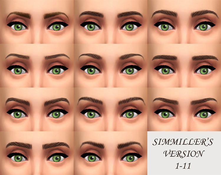 sims 4 maxis match eyebrows