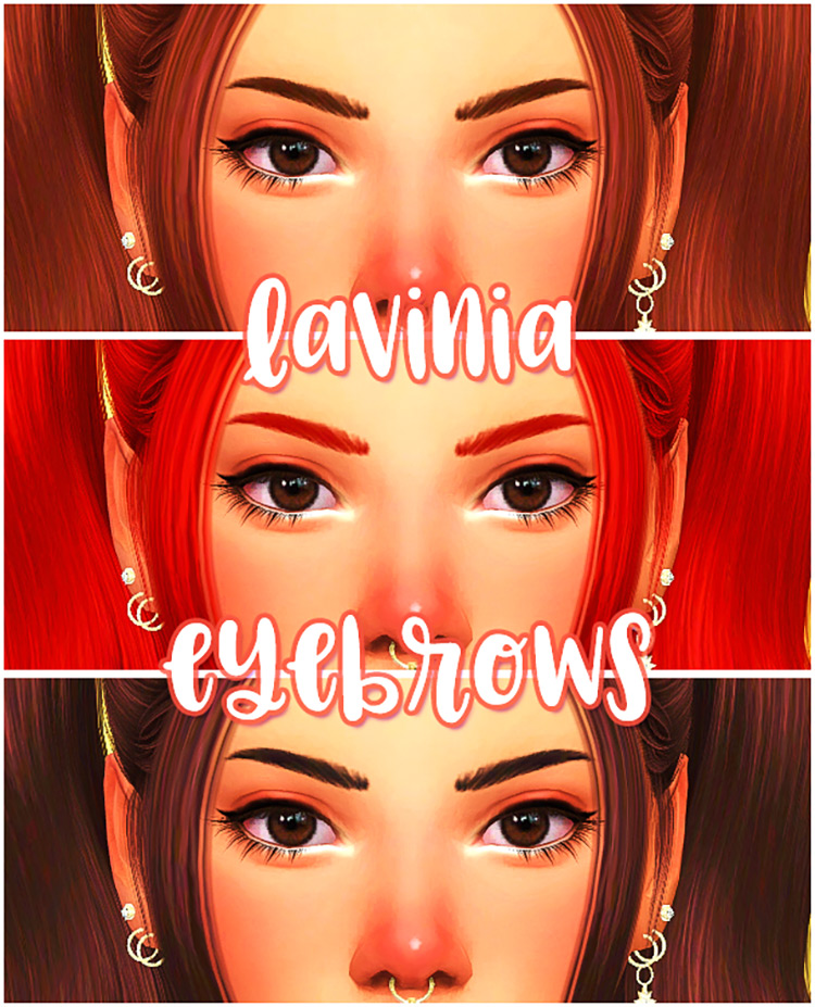 sims 4 cut eyebrows maxis match