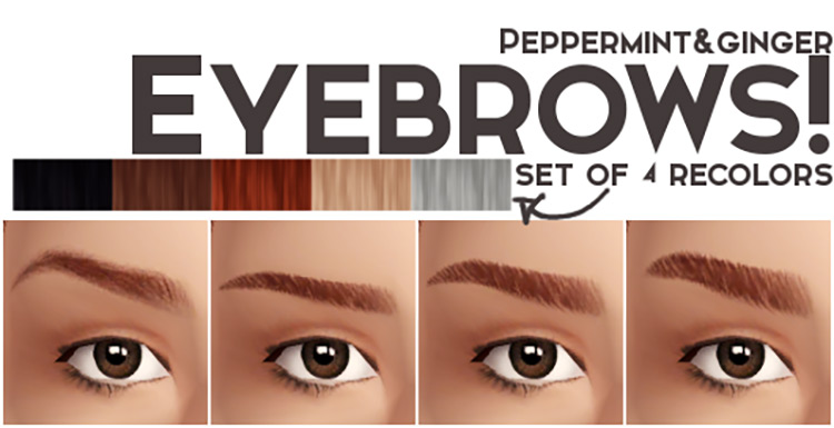 Best Maxis Match Eyebrows For The Sims 4  Male   Female    FandomSpot - 96