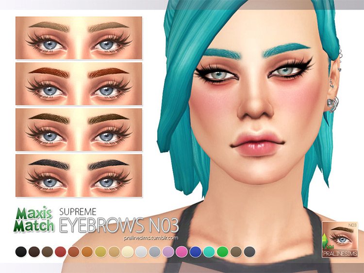 MM Eyebrows N03 / Sims 4 CC