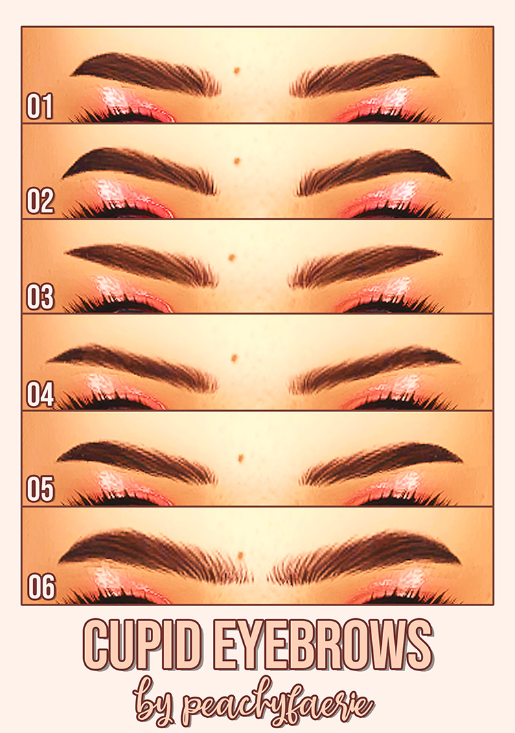 Cupid Eyebrows / Sims 4 CC