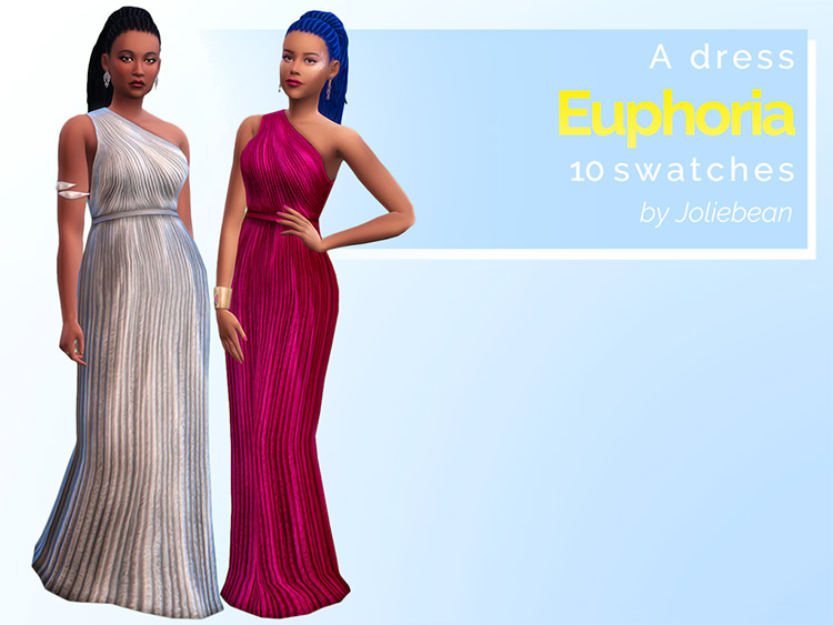 Euphoria Dress / Sims 4 CC