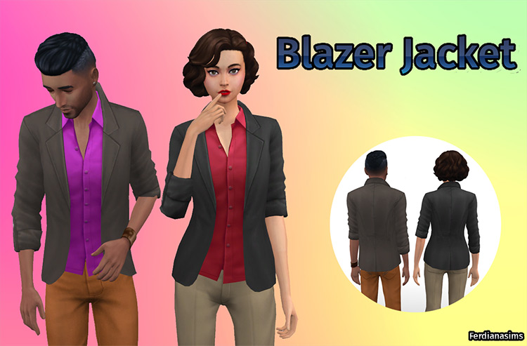Blazer Jacket / Sims 4 CC