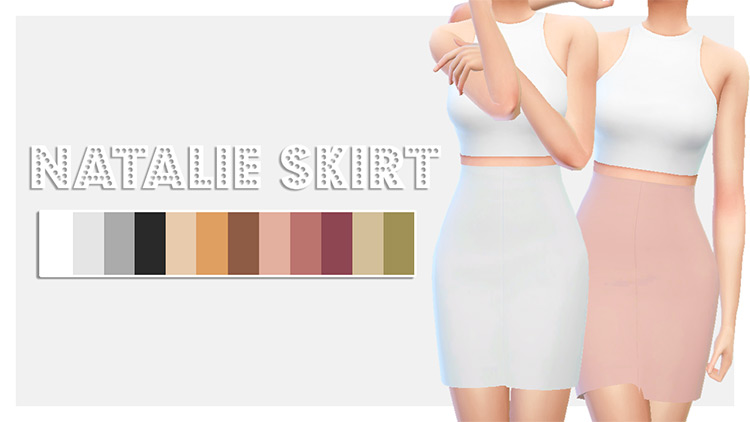 Natalie Skirt / Sims 4 CC