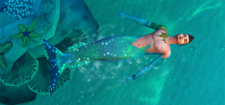 Mermaid Legs/Chest Scales (TS4 CC)