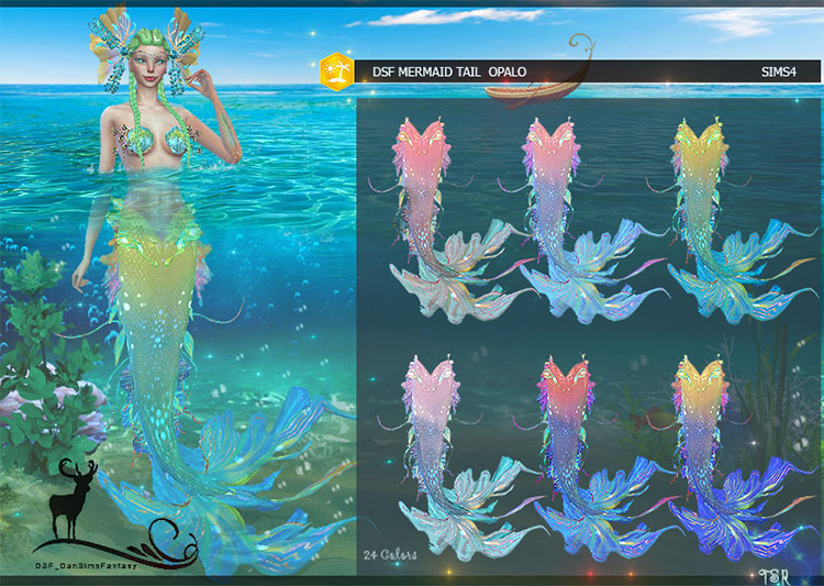 Sims 4 Maxis Match Mermaid CC  All Free    FandomSpot - 86