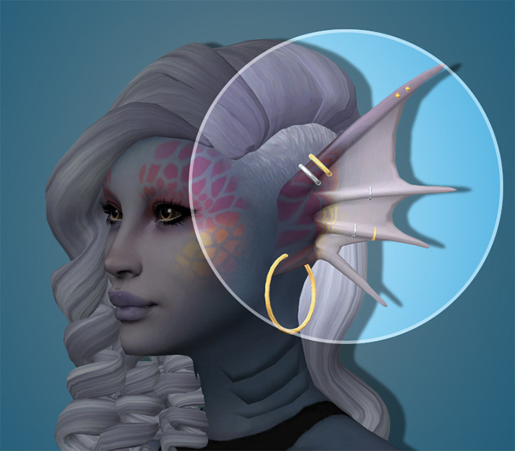 Siren Ears by tekri / Sims 4 CC