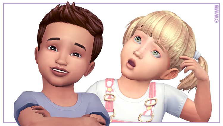 Toddler Brows by WildlyMiniatureSandwich Sims 4 CC