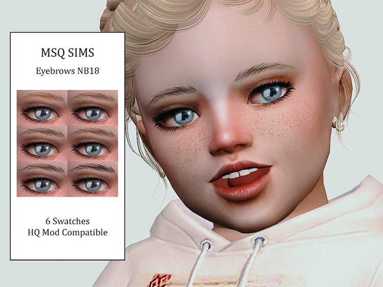 Eyebrows NB18 by MSQSIMS for Sims 4