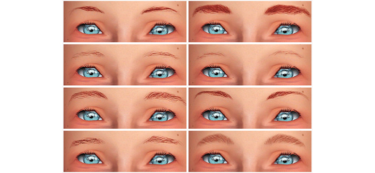 Chisami’s Little One Brows by chismi Sims 4 CC