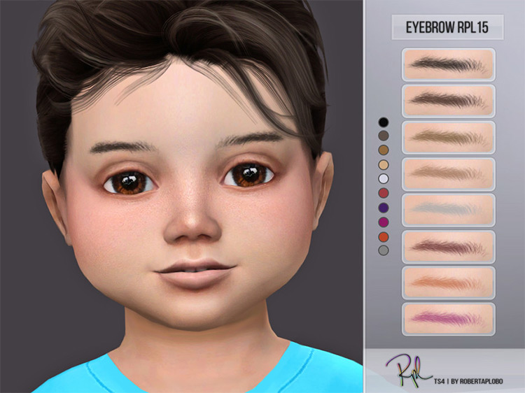 Eyebrow RPL15 by RobertaPLobo TS4 CC