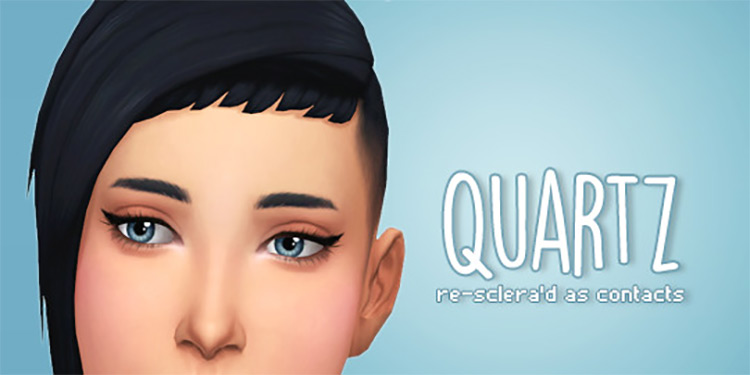 Quartz Re-Sclera’d as Contacts by noodlesims TS4 CC