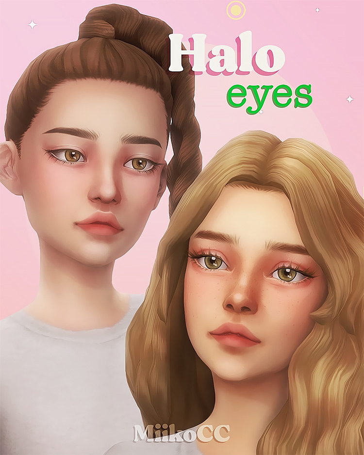Halo Eyes by Miiko for Sims 4