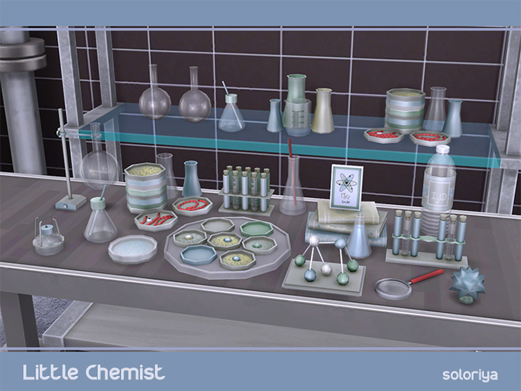 Little Chemist Objects Set / Sims 4 CC