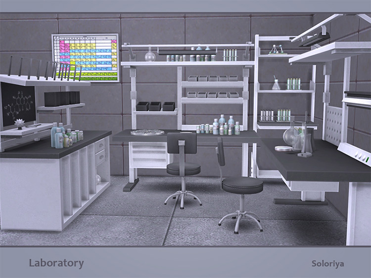 Laboratory Set / Sims 4 CC