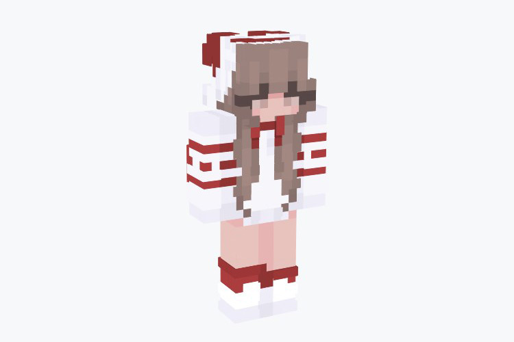 Cute Holiday Girl Minecraft Skin
