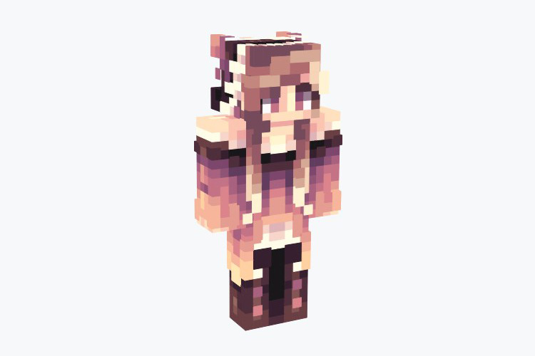 Winter Blossom (Girl) Skin For Minecraft