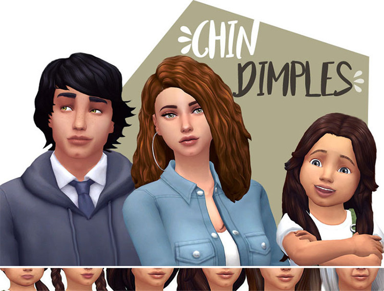 Chin Dimples by aprisims TS4 CC