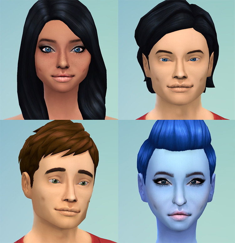 Dimples by sevenhills Sims 4 CC