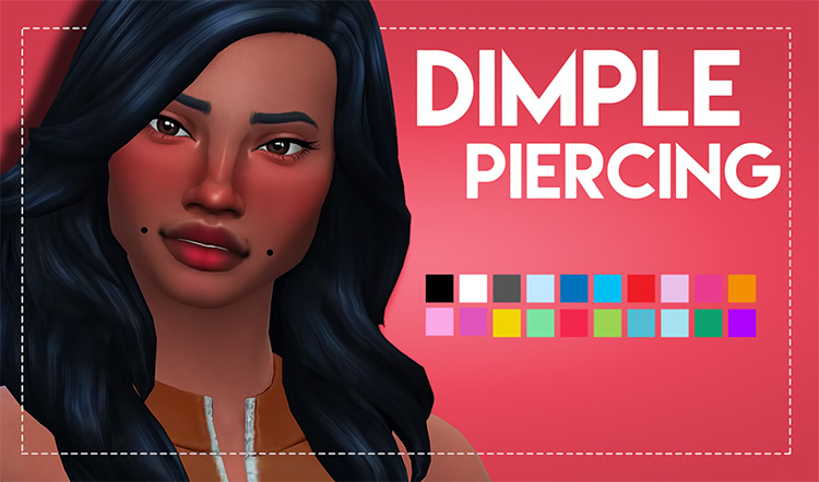 Unisex Dimple Piercings by weepingsimmer Sims 4 CC