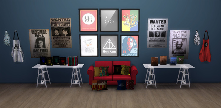 Harry Potter Fan Pack 2.0 by cherryonkpop Sims 4 CC
