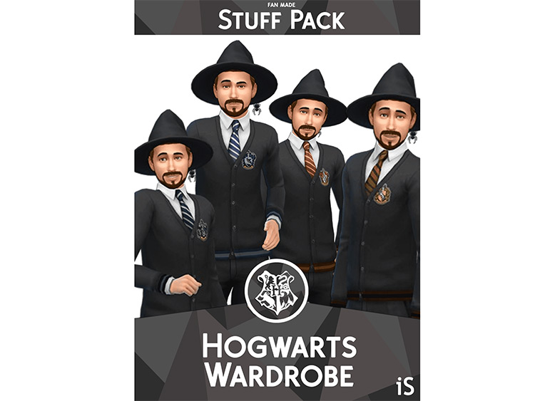 Hogwards Wardrobe (Fan Made Stuff Pack) by iSandor for Sims 4