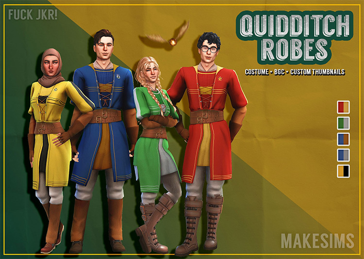 Quidditch Robes by Mal Sims 4 CC