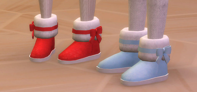 Sims 4 Winter Shoes & Boots CC (Guys + Girls)