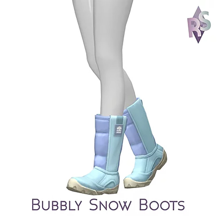Bubbly Snow Boots / Sims 4 CC