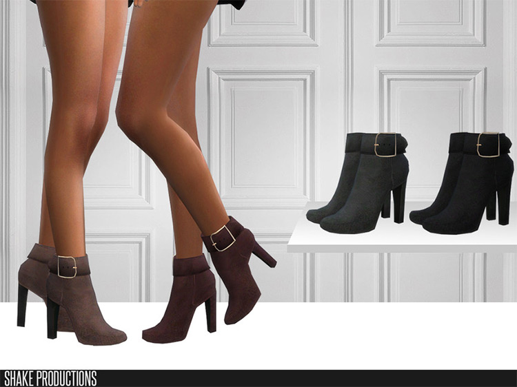 ShakeProductions 396 – Ankle Boots / Sims 4 CC