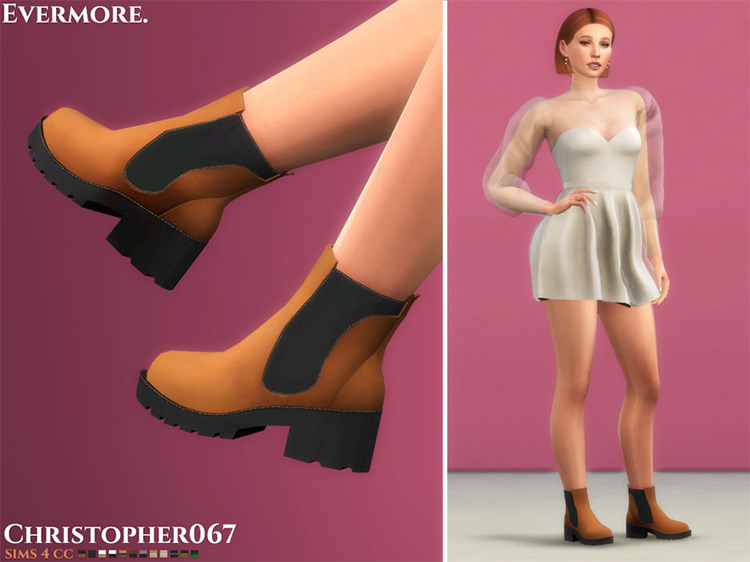 Evermore Boots / Sims 4 CC