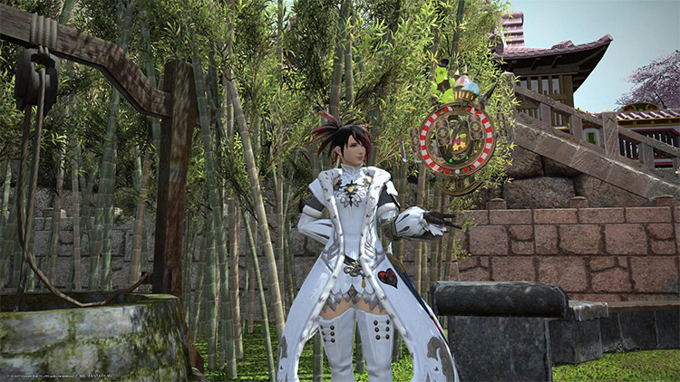 The gold Saucer even offers its own line of themed weaponry / FFXIV