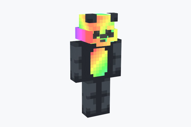 Iridescent Panda Skin For Minecraft