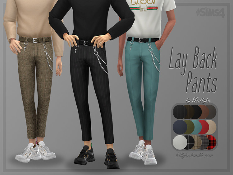 Lay Back Pants by Trillyke Sims 4 CC