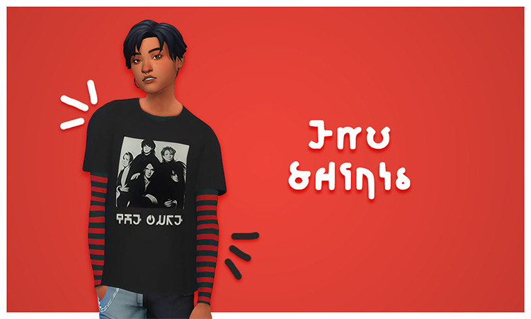 Emo Shirts (simblreen treat #2) by whirliko for Sims 4