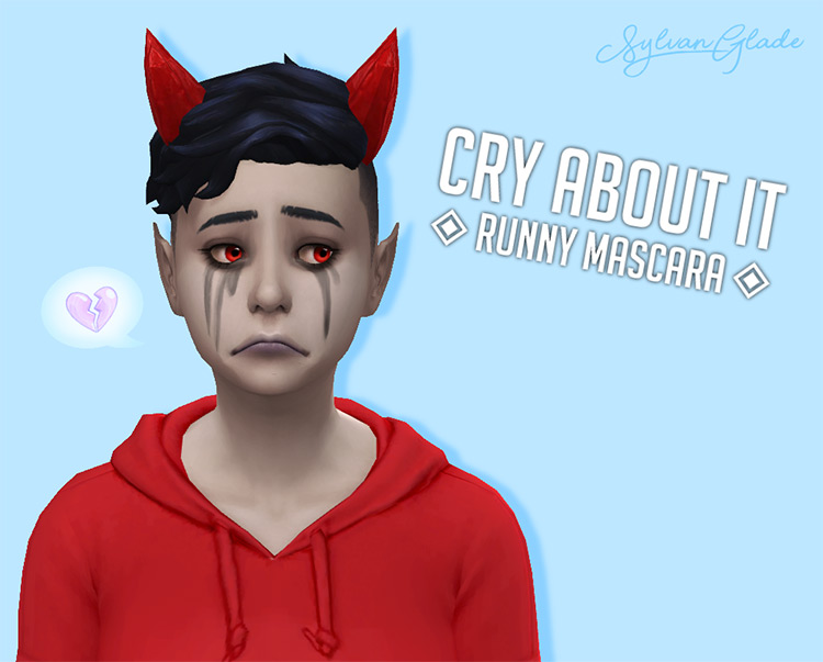 “Cry About It” Runny Mascara by sylvan-glade TS4 CC