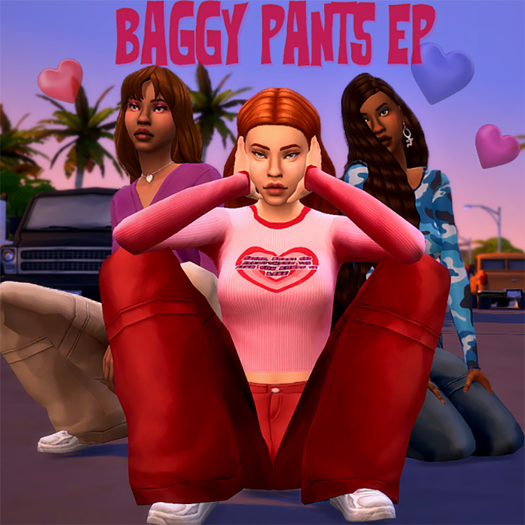 Baggy Pants by pinealexple TS4 CC