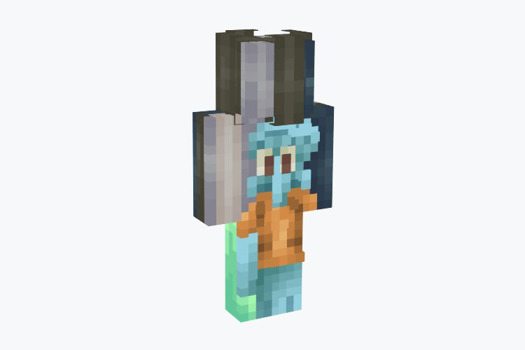 Squidward Dab Skin For Minecraft