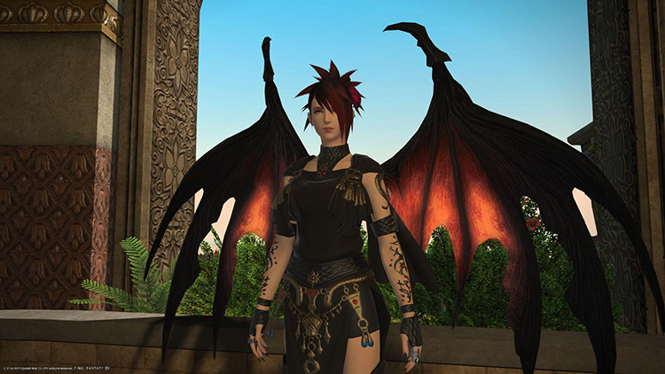 The Diabolos Wings Fashion Accessory, flight not included / FFXIV