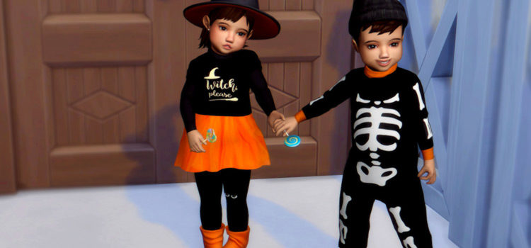 Sims 4 CC: Maxis Match Toddler Costumes For Halloween