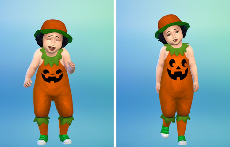 Josie Jack O Lantern Halloween Costume by josie Sims 4 CC