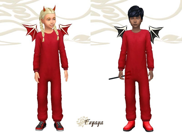 Costume Little Devil by fuyaya Sims 4 CC