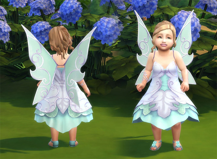 Fairy Dress for Toddlers by KiaraZurk Sims 4 CC