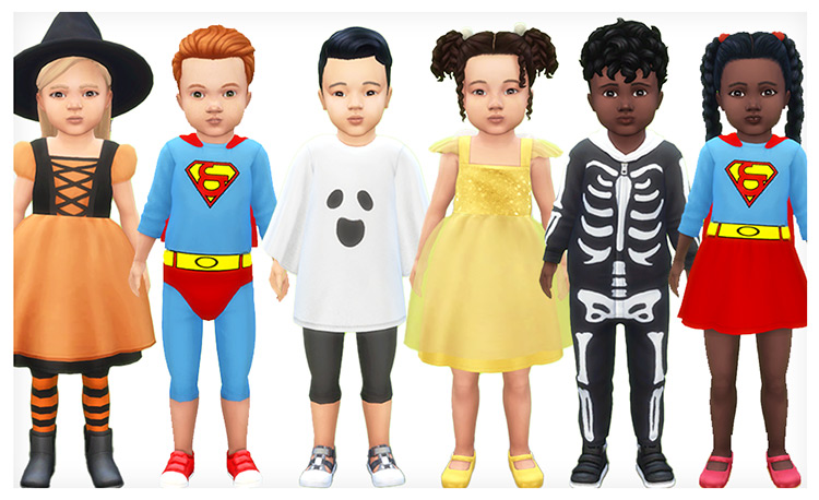 Sims 4 CC  Maxis Match Toddler Costumes For Halloween   FandomSpot - 40