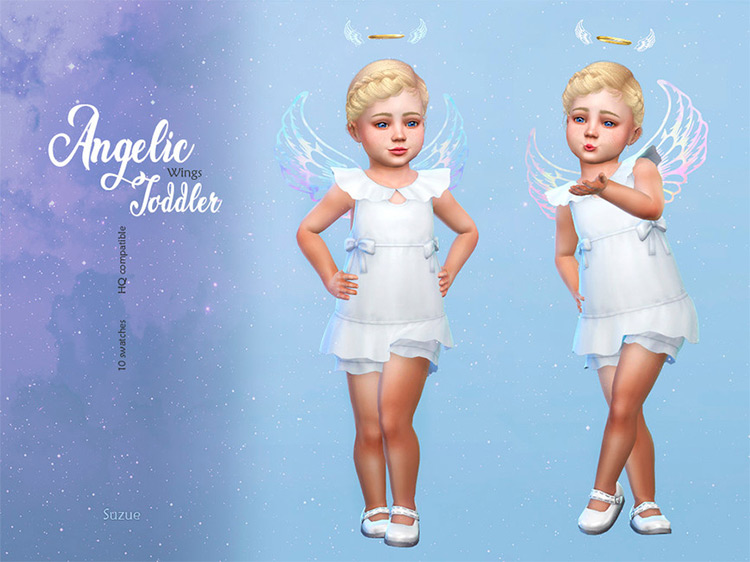 Angelic Wings Toddler by Suzue for Sims 4