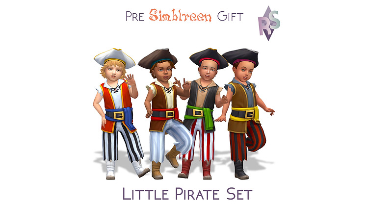 Little Pirate Set by renorasims TS4 CC