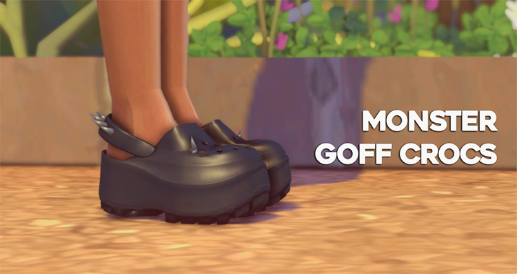 Monster Goff Crocs / Sims 4 CC