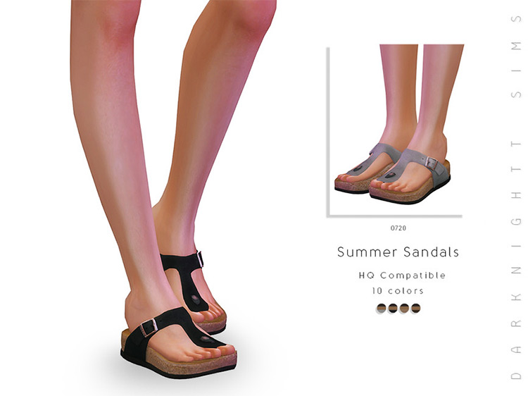 Summer Sandals (Female) TS4 CC