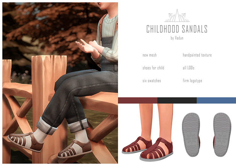 Childhood Sandals TS4 CC